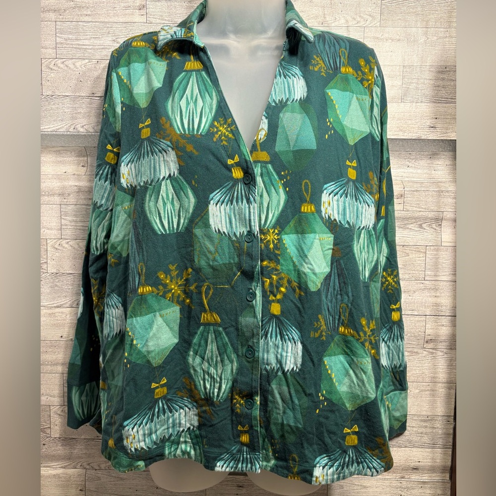 Soma Teal and Yellow Artistic Blouse